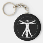 Da Vinci Vitruvian Man Keychain