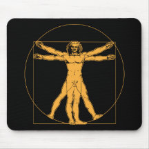 Da Vinci Vitruvian Man Mousepad