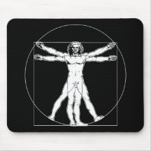 Da Vinci Vitruvian Man Mousepad