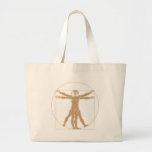 Da Vinci Vitruvian Man Tote Bag