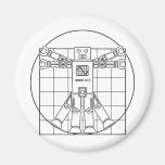 Da Vinci Vitruvian Robot Magnet