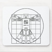Da Vinci Vitruvian Robot Mousepad