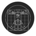 Da Vinci Vitruvian Robot stickers
