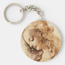 Da Vinci Woman’s Head Key Chain