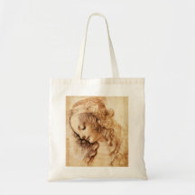 Da Vinci Woman’s Head Tote Bag