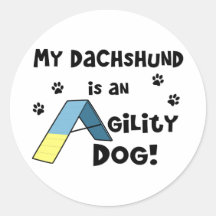 Dachshund Agility Dog Stickers