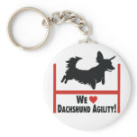 Dachshund Agility Love Key Chains