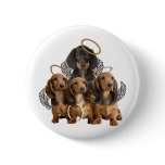 Dachshund angels buttons