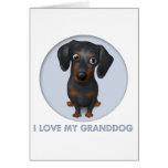 Dachshund (Black and Tan) Granddog cards