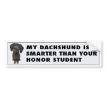 Dachshund (Black and Tan) Honour bumper stickers