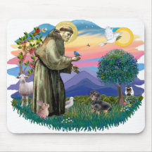 Dachshund (black and tan) mousepad