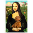 Dachshund (brown1) - Mona Lisa t-shirts