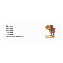 Dachshund Business Card