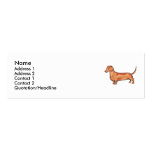 Dachshund Business Cards