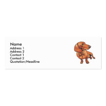Dachshund Business Cards