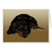 Dachshund Card