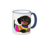 Dachshund Cartoon 2 Coffee Mugs