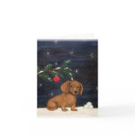 Dachshund Christmas card