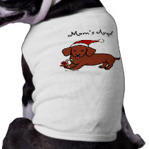 Dachshund Christmas Cartoon Pet Tee