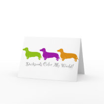 Dachshund Colour My World