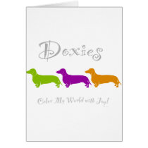 Dachshund / Doxie Joy Greeting Card