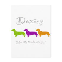 Dachshund / Doxie Joy Postcard