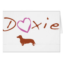 Dachshund - Doxie original artful designs Greeting Card