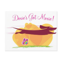 Dachshund - Doxie original artful designs Post Card