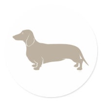 Dachshund - Doxie original artful designs Round Sticker