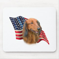 Dachshund Flag Mouse Mat