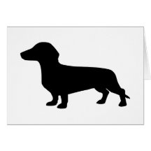Dachshund Greeting Card