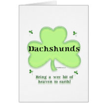 Dachshund Heaven on Earth Greeting Card