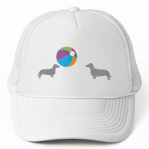 Dachshund.  Life's a Beach Ball! Trucker Hats
