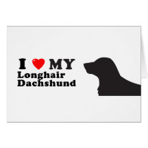 Dachshund Longhair Card