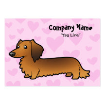 Dachshund Love (longhair) Business Card