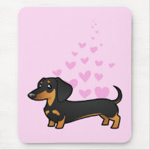 Dachshund Love (smooth coat) Mouse Pads