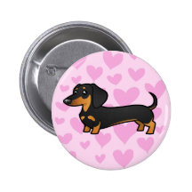 Dachshund Love (smooth coat) Pins