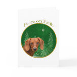 Dachshund Peace on Earth Cards