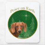 Dachshund Peace on Earth Mouse Mat