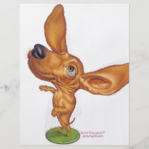 dachshund personalized flyer