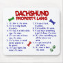Dachshund Property Laws 2 Mouse Mats