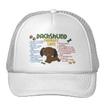 Dachshund Property Laws 4 Trucker Hats