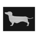 Dachshund Silhouette From Many postcards