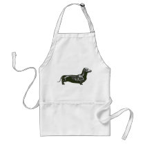 dachshund skeleton aprons