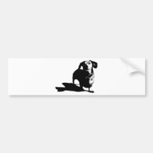Dachshund Sketch Sticker Bumper Stickers