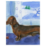 Dachshund snowman flyer