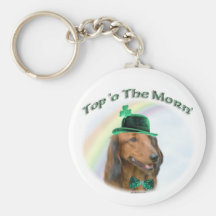 Dachshund Top of the Morn Keychain