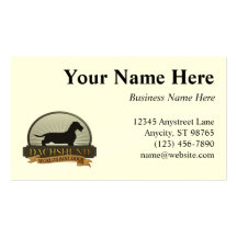 Dachshund [Wire-haired] Business Card Templates