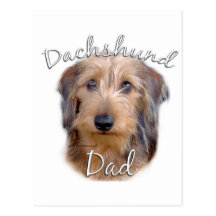 Dachshund (wirehaired) Dad 2 Postcards