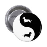 Dachshund Yin Yang Pin